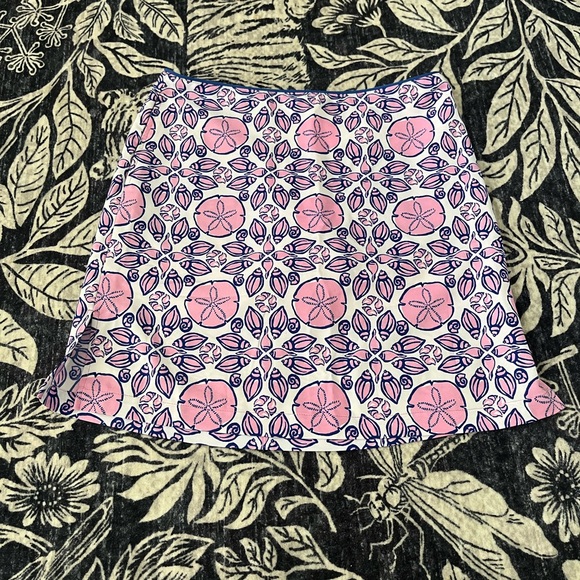 Vineyard Vines Dresses & Skirts - Vineyard Vines Size 4 Scalloped Shells Sand Dollar Margo Skirt Blue Pink Pockets